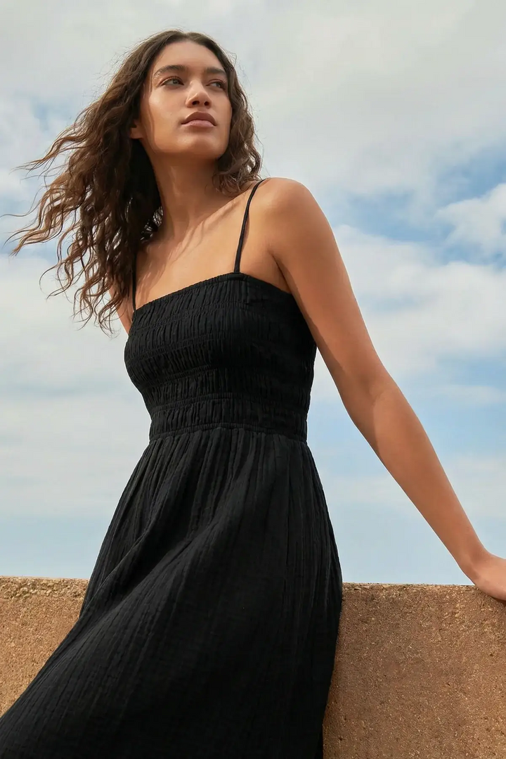 Maybrook Summer Maxi Dress, Black