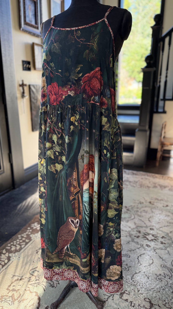 Solstice Bohéme Long Maxi Slip Dress w/ Persephone and Moon