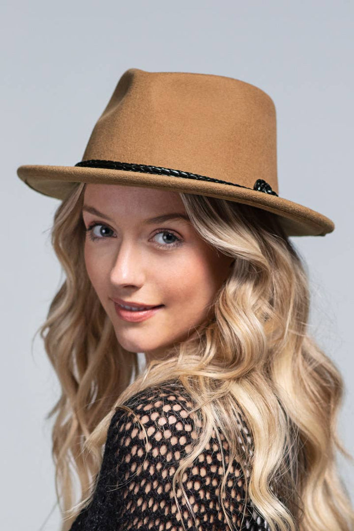 100 Percent Wool Knotted Double Braided Fedora