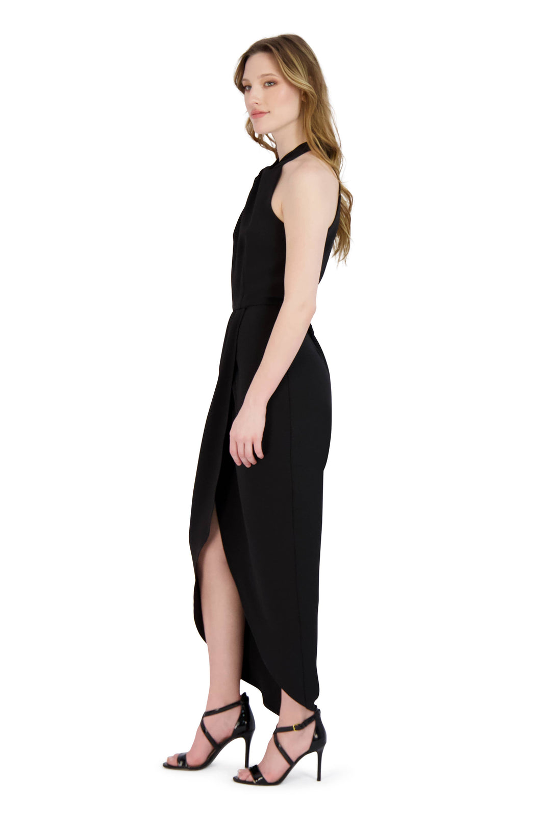 Julia Jordan Knot Neck Maxi Dress
