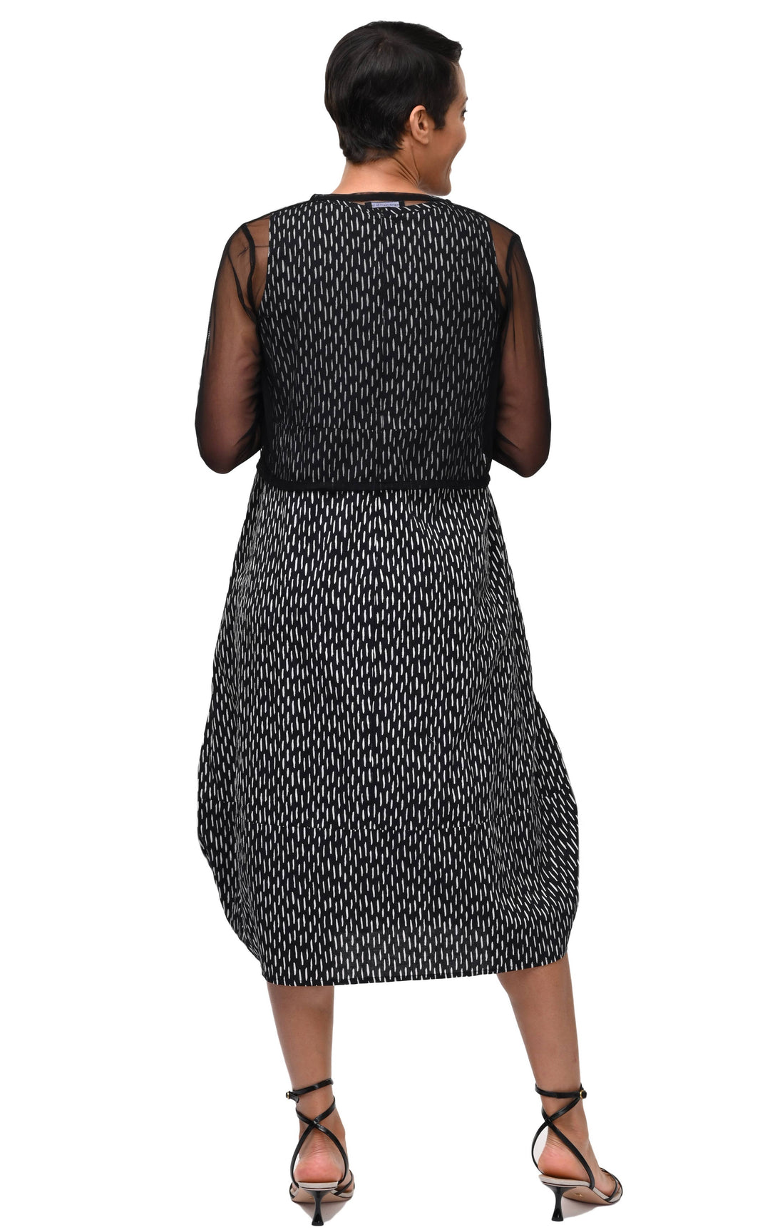 Mesh Shrug in Black
