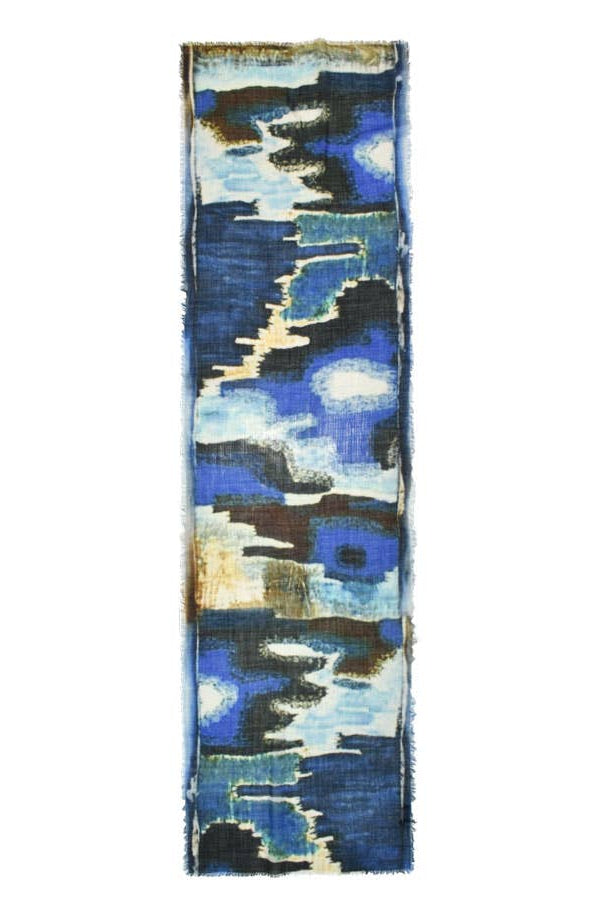 Nairobi Abstract Matty Wool Scarf