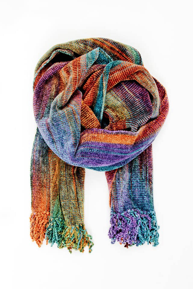 Handwoven Bamboo Chenille Scarf