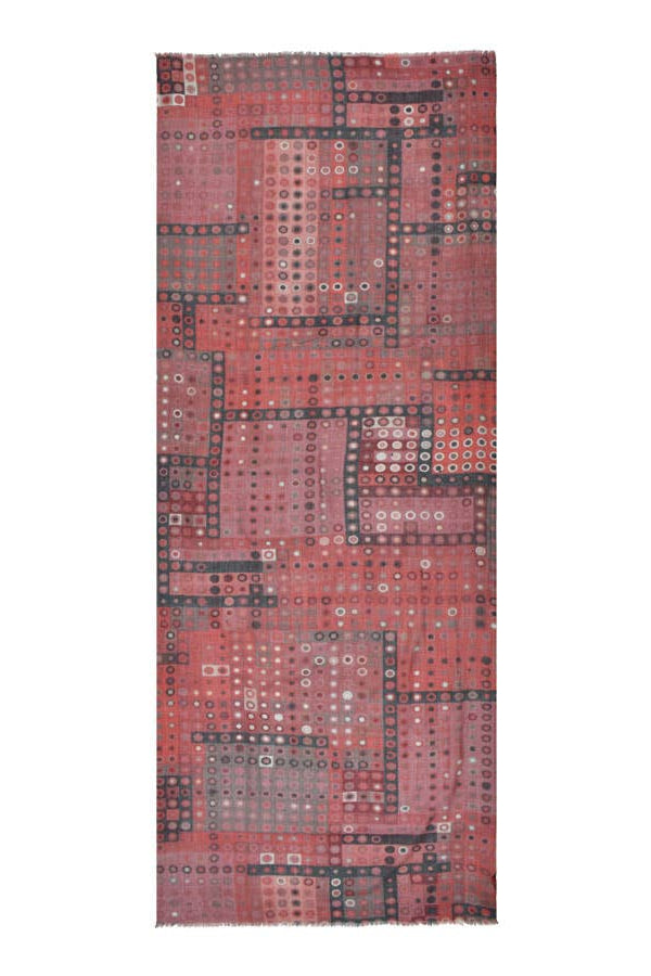 Speckled Wood Dotted Wool Scarf
