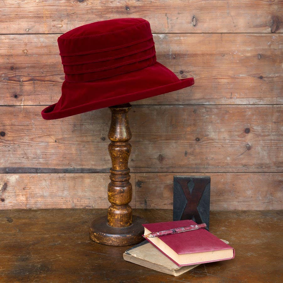 Water Resistant Velour Packable Hat