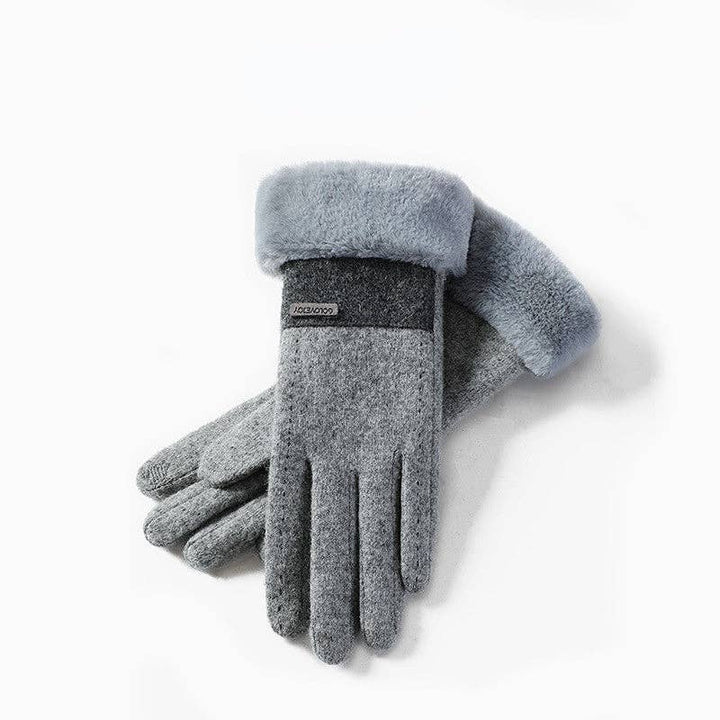 Gloving - Windproof Wool Blending Gloves With Cuff