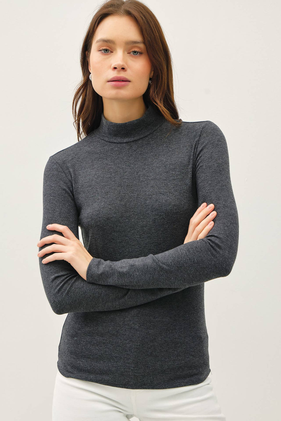 Turtleneck Knit Top