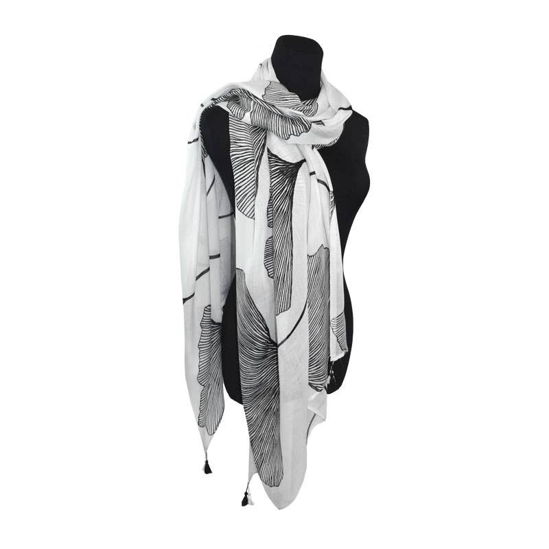 Ginko Floral Scarf