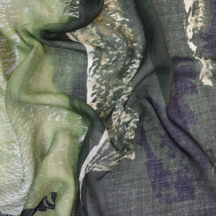 Brynlee Brushstroke Fine Wool Scarf