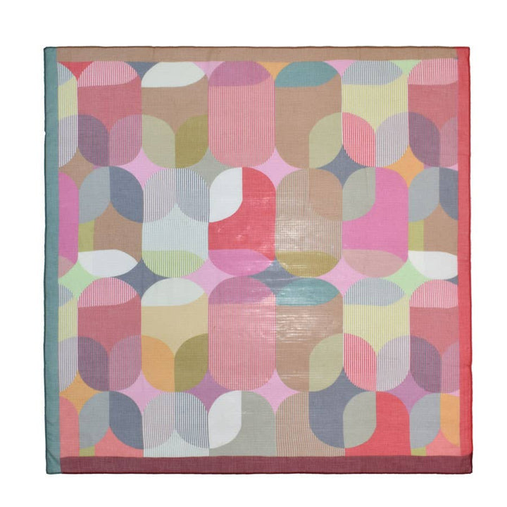 LaBelle Retro Geo Square Scarf