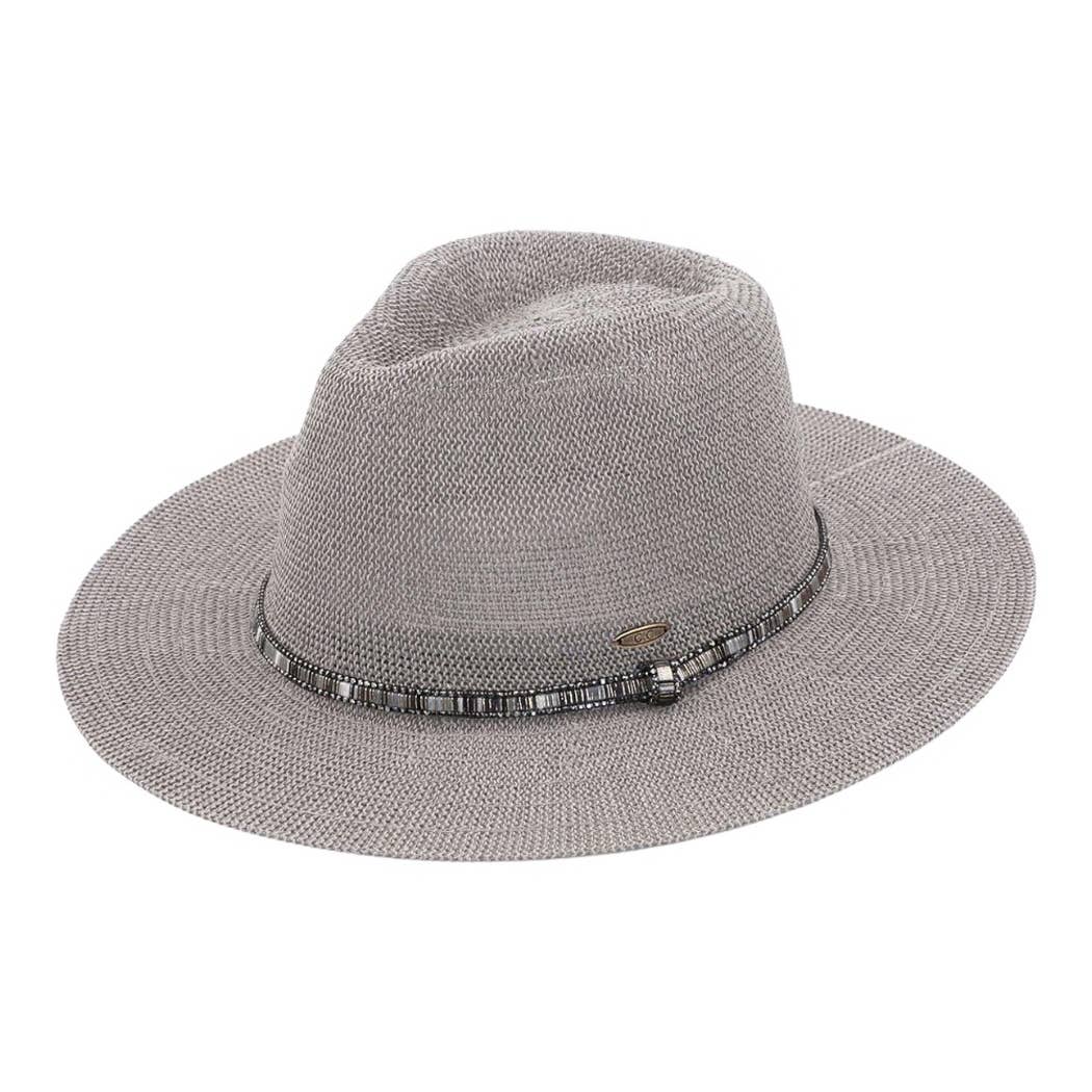 Multi-Colored Thread with Beaded Panama Hat