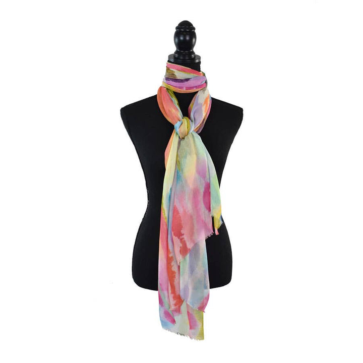 Spaulding Watercolor Pastel Scarf
