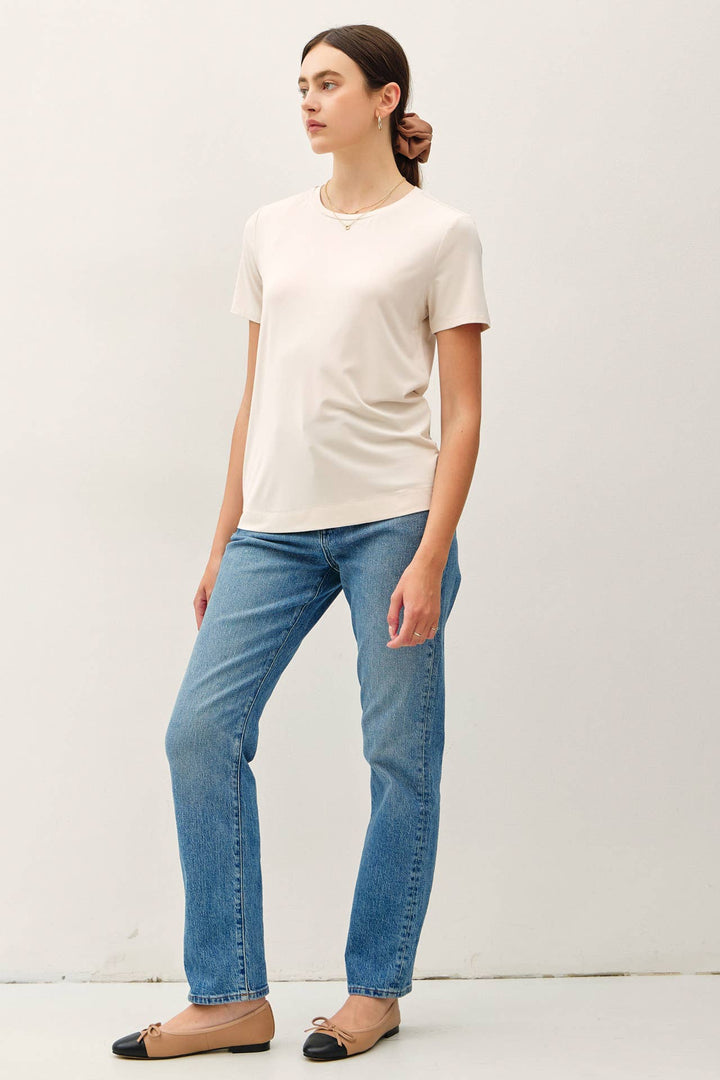 Bamboo/Modal Basic Round Neck T-Shirt