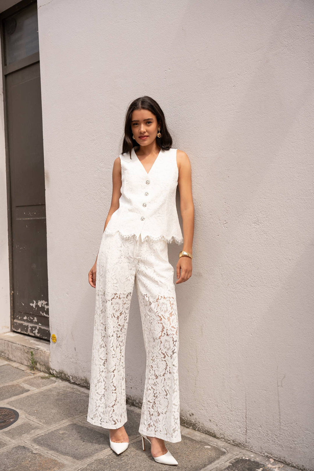 Lace Top Vest