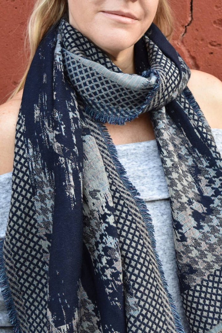 Tenley Houndstooth Scarf