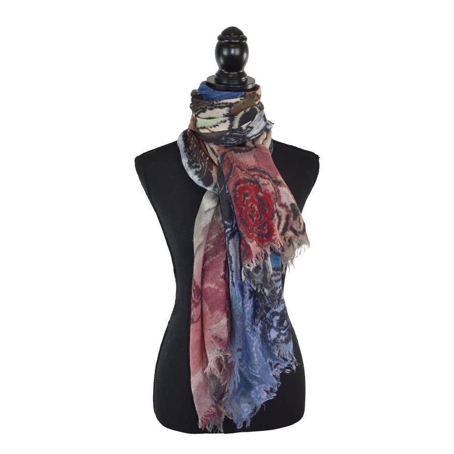 Atkinson Abstract Floral Scarf