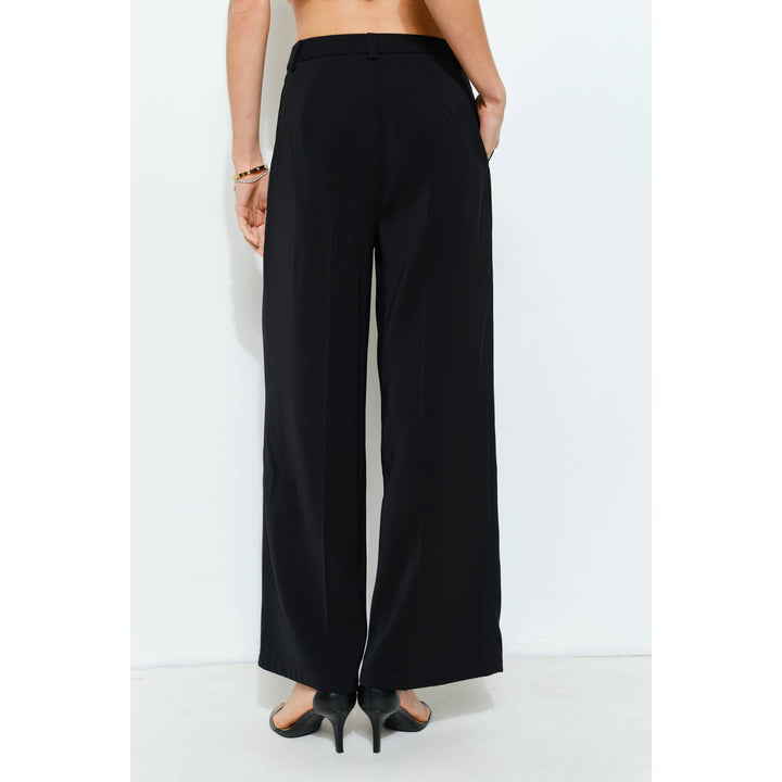 High Waist Tailored Wide-Leg Trousers