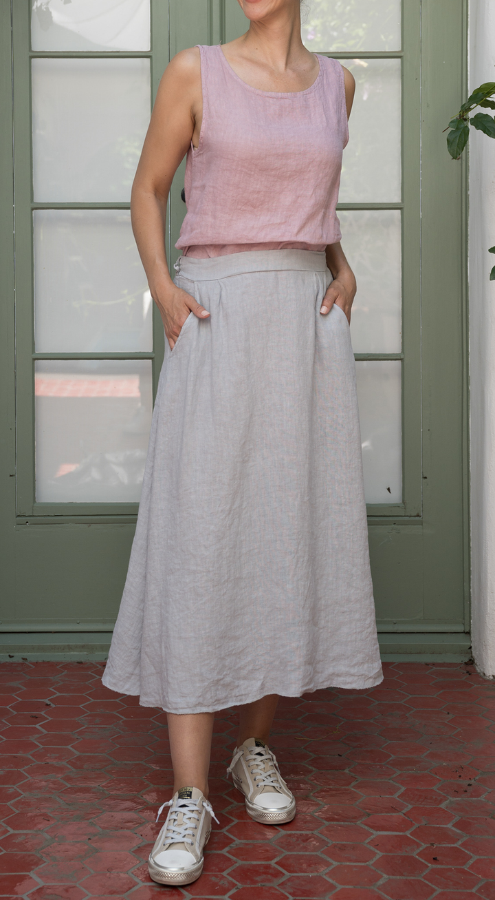 Linen Long Skirt