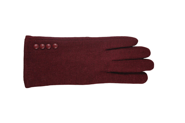 Lined Wool 4 Button Texting Gloves Winter