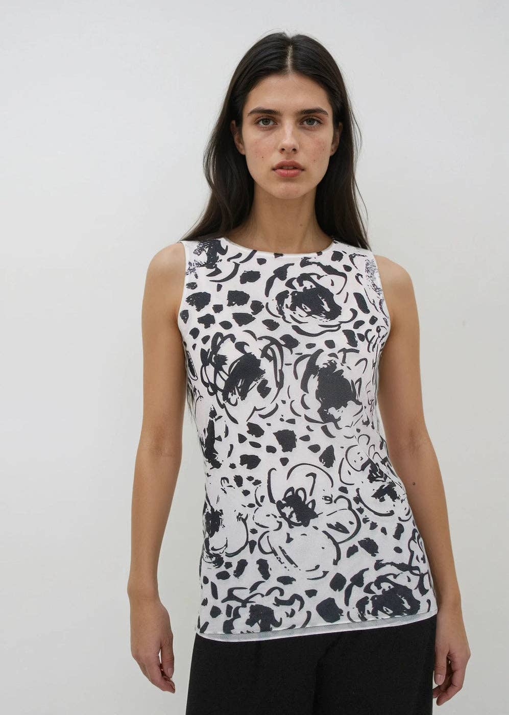 Florence Double Sheer Tank Top - Prints