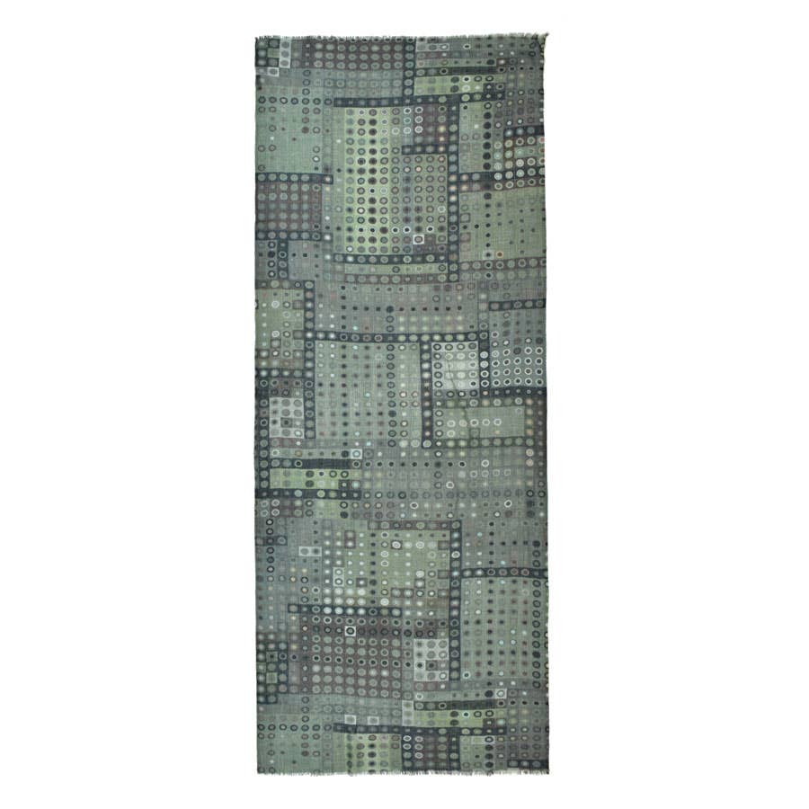 Speckled Wood Dotted Wool Scarf