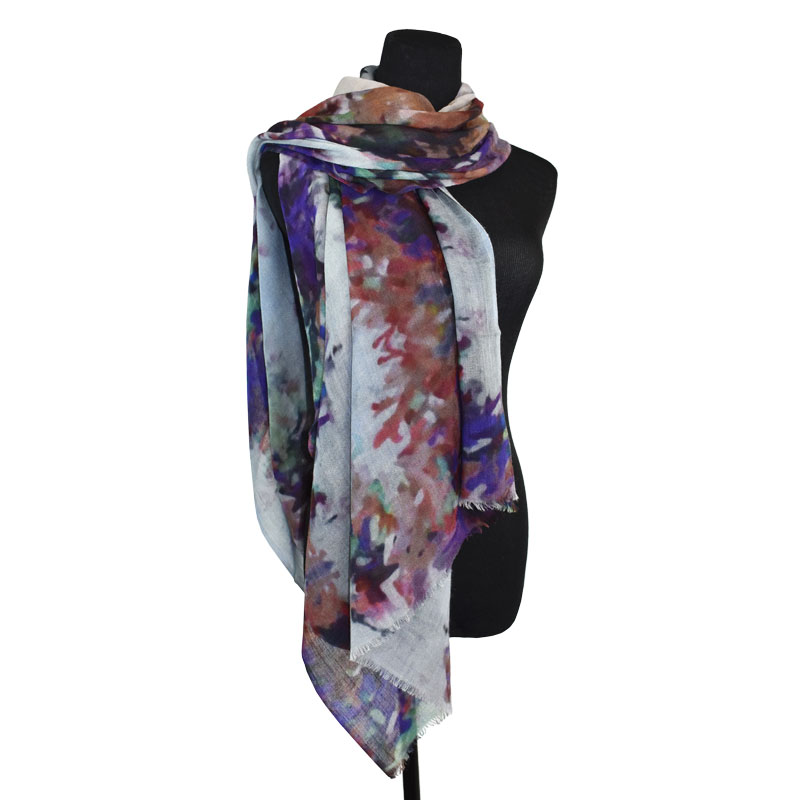 Emirate Floral Wool Scarf