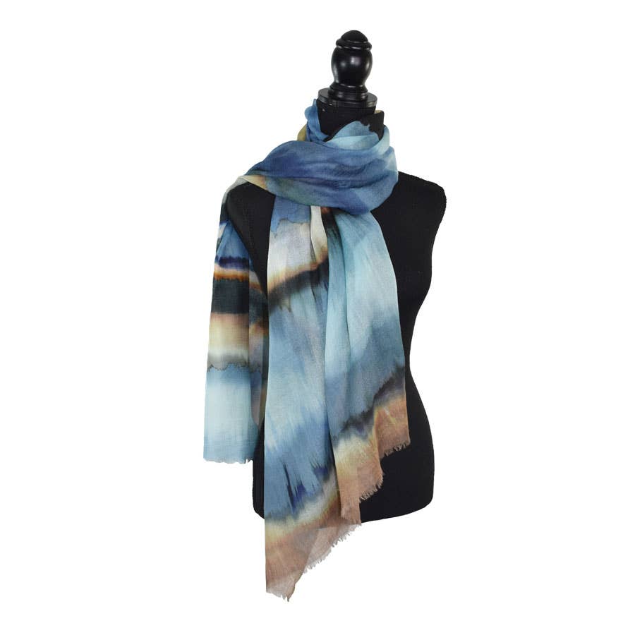 Rivondale Watercolor Stripe Scarf