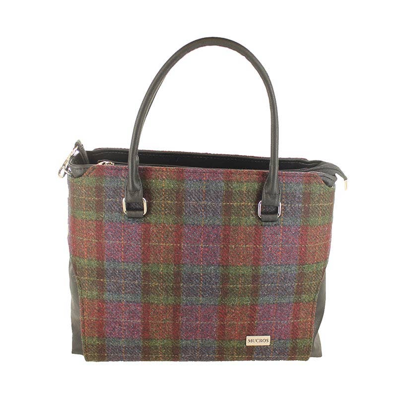 Emily 79 Women's Wool & Leather Tote Bag with Strap