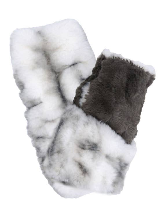 Fingerless Gloves (Mid-Length) - Royal Opulence Faux Fur