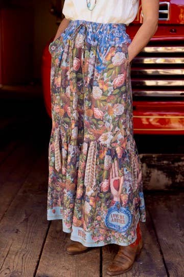 Love Language Atelier Skirt w/ Floral Print