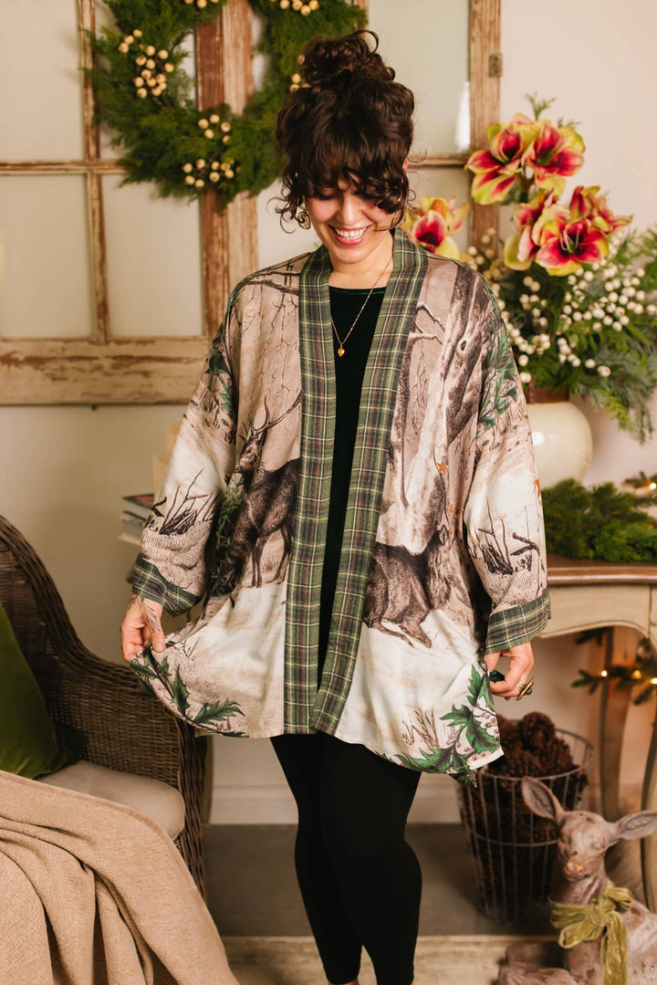 Winter Wish Christmas Matinée Duster Kimono