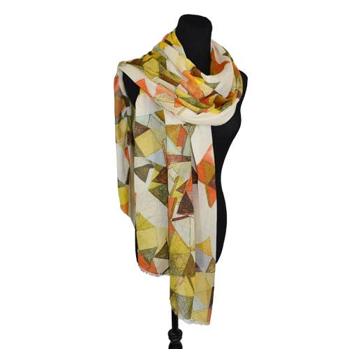 Quadratic Cotton Geo Scarf