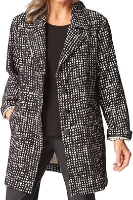 Autumn Check Paris Car Coat
