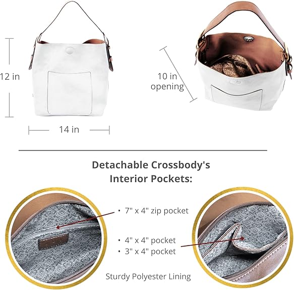 Classic Hobo With Removable Crossbody Pouch