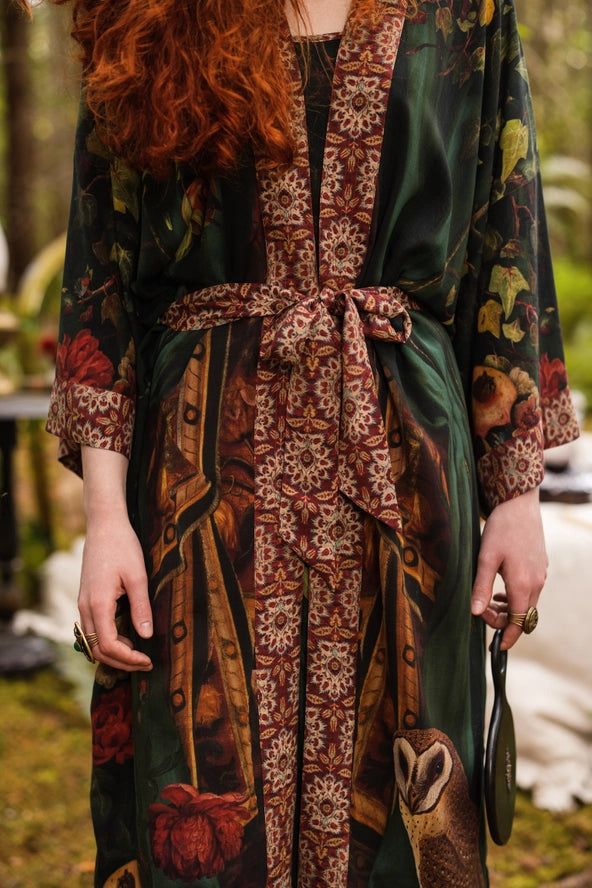 Solstice Opera Duster Kimono Robe ft. Persephone, Moon & Owl