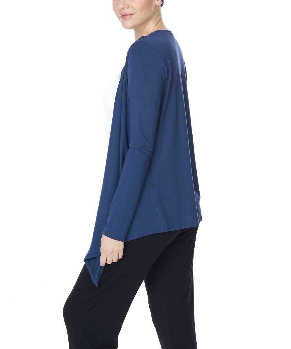 Bamboo Front Tie Open Cardigan