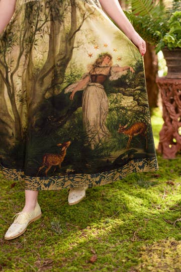 The Dawning Bohéme Long Maxi Slip Dress w/ Ophelia & Fawns