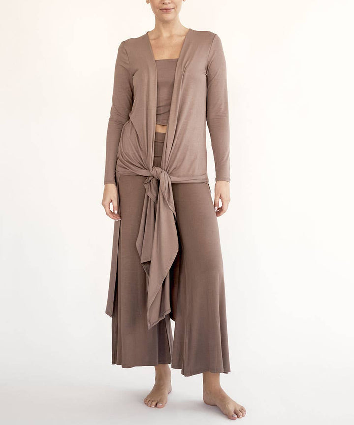 Bamboo Maxi Long Cardigan