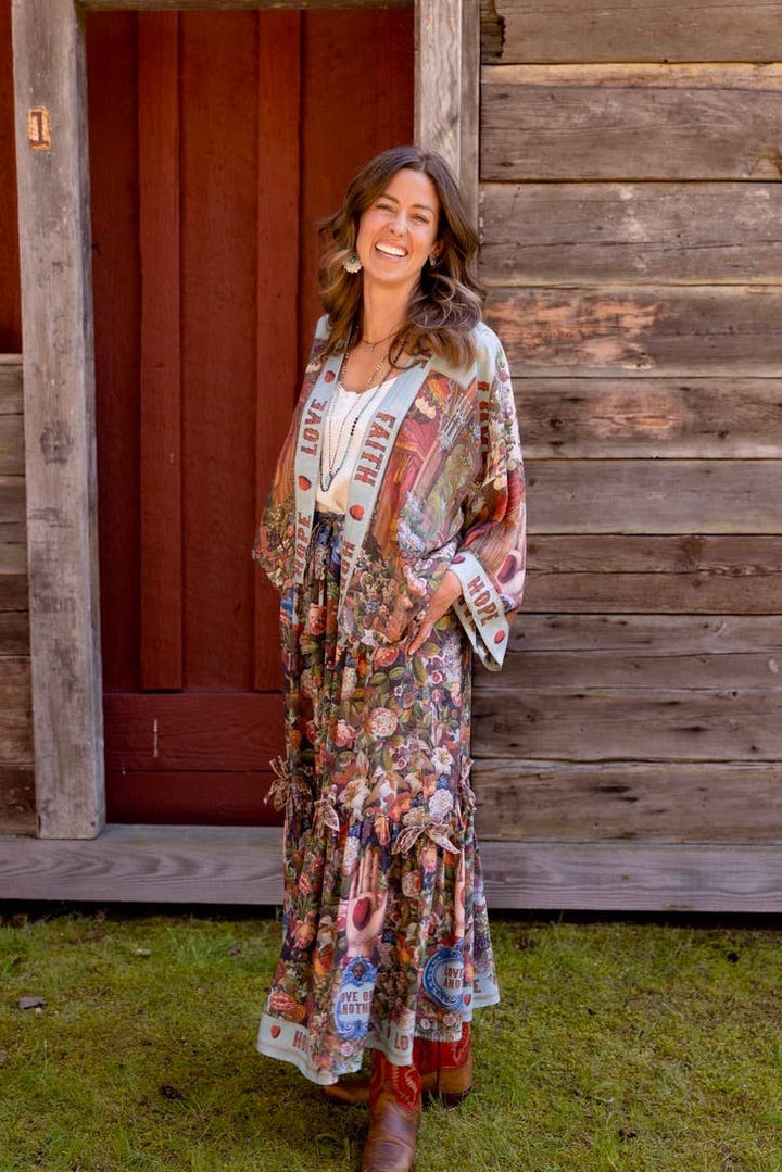 Love Language Atelier Skirt w/ Floral Print