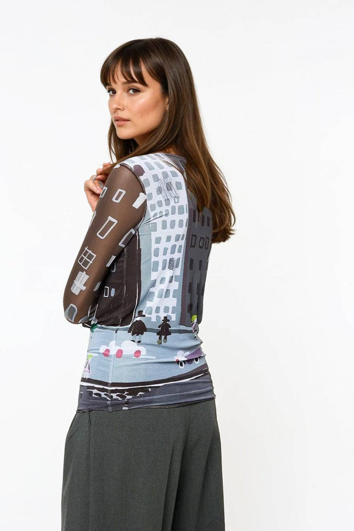 Manhattan - Florence Double Sheer Top