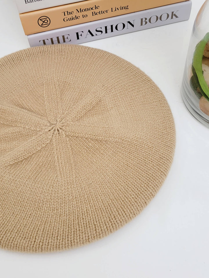 100%  Solid Wool French Beret