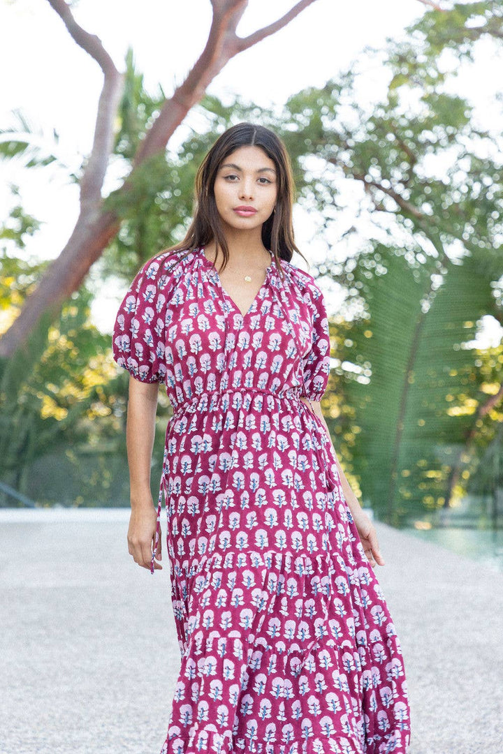 Block Printed Cotton Spring Dress