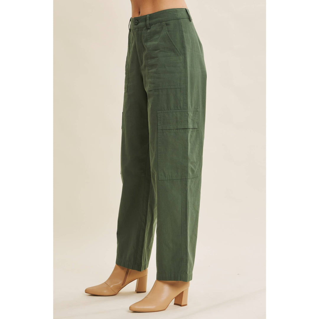 Endlessly Wearable Cotton Garment-Washed Cargo Pants