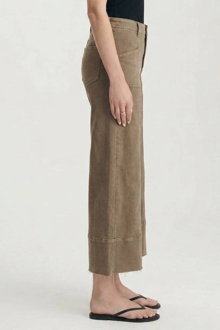 Tummy Control High Rise Slim Crop Palazzo Jeans