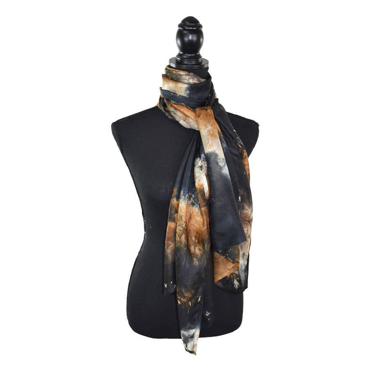 Calypso Tie Dyed Silk Scarf Handmade