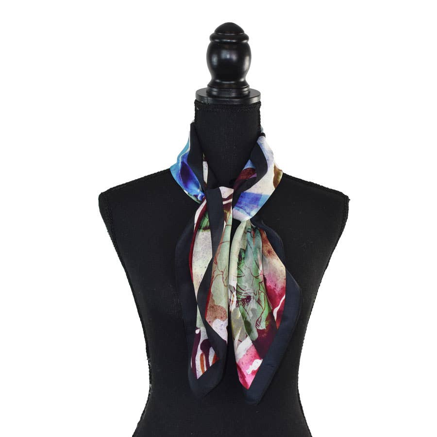 Abuelo Floral Silk Square Scarf