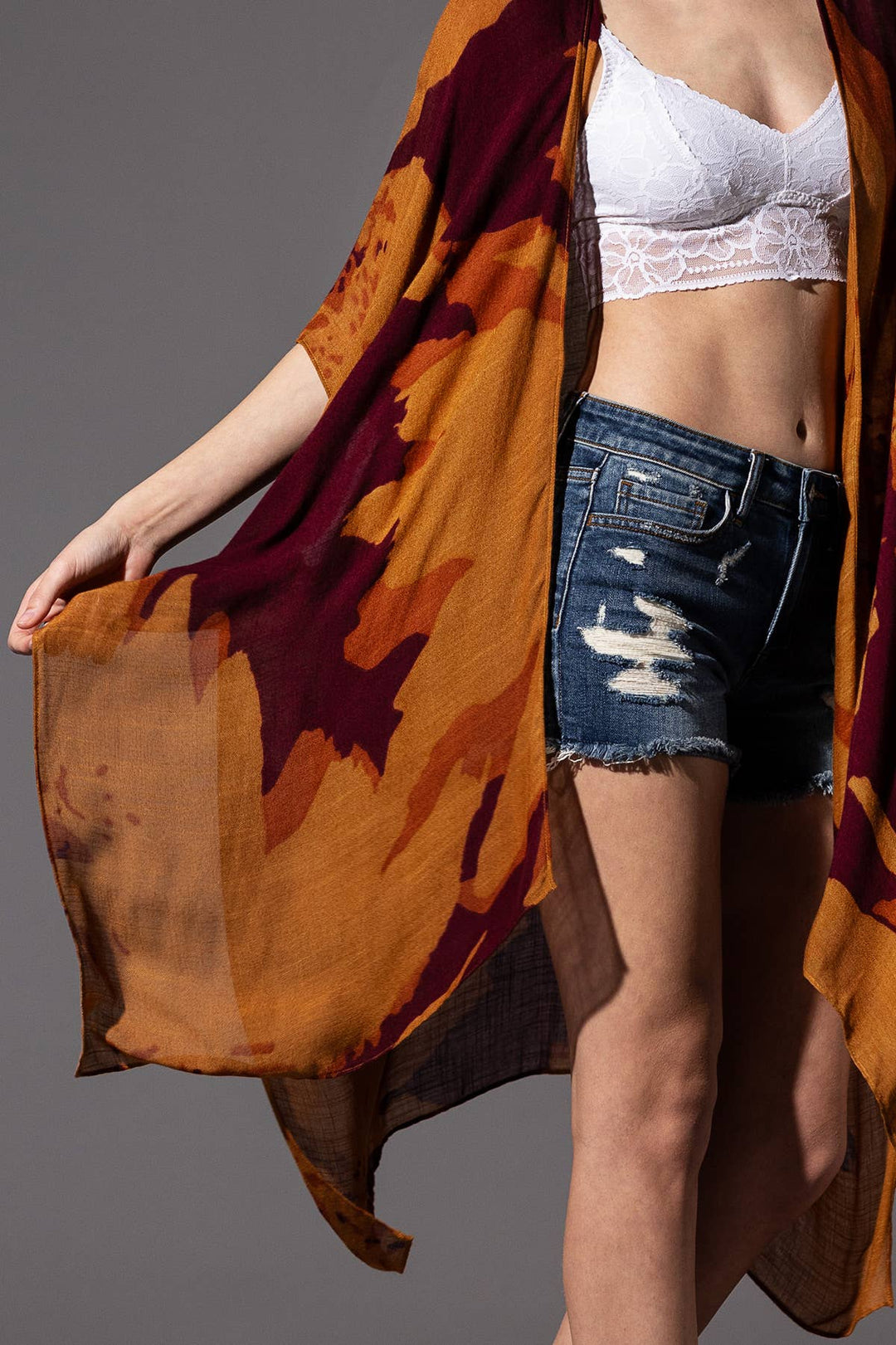 Sweeping Floral Kimono