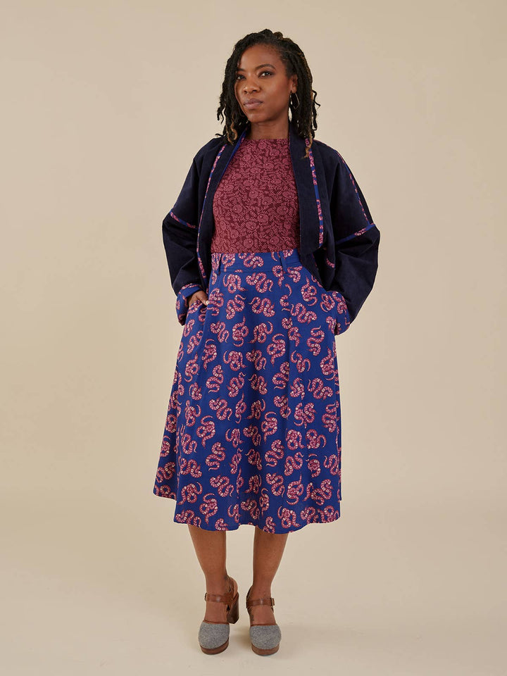 Collins Jacket Navy Corduroy