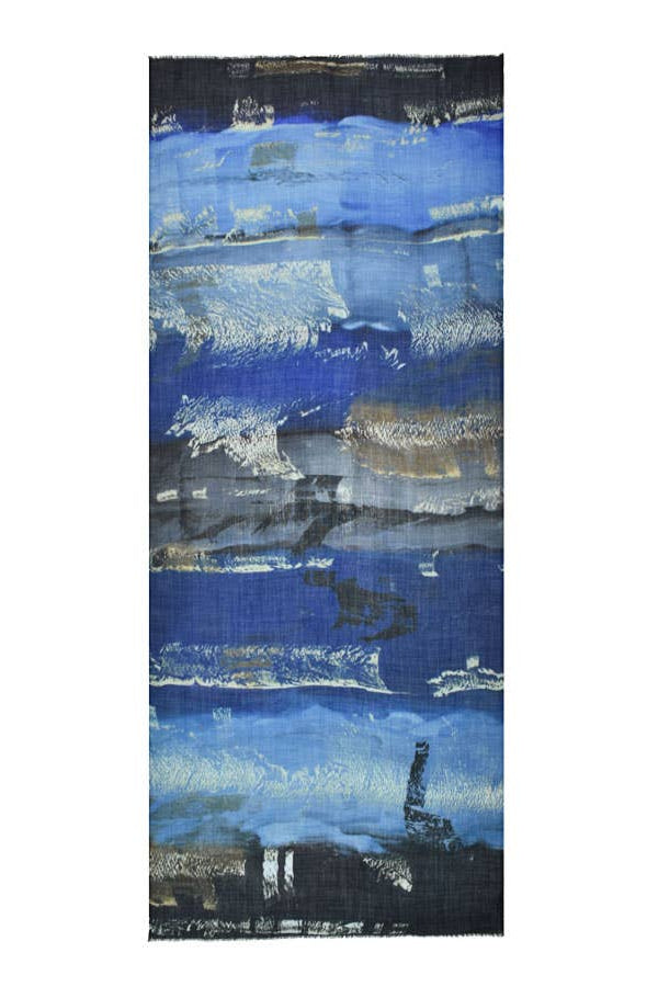 Brynlee Brushstroke Fine Wool Scarf