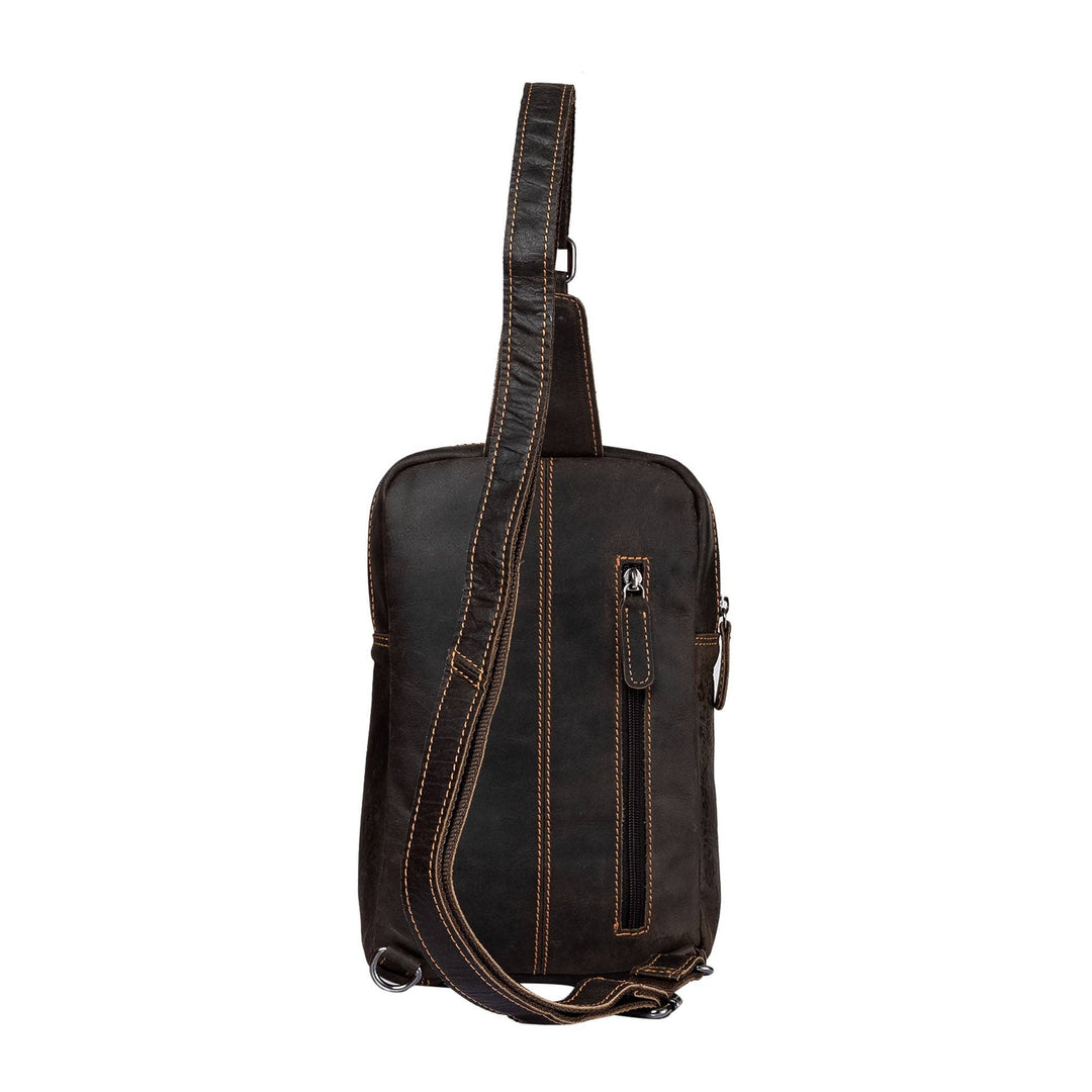 Leather Crossbody Bag Hamilton - Brown